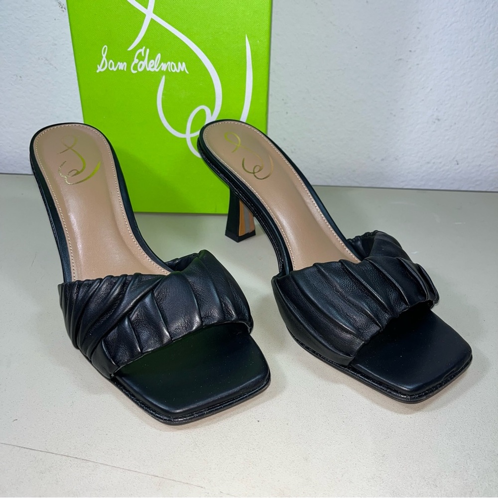 Brand New W/box  Sam Edelman Women Kittie Dress Mules Black Size 9M Retail $130